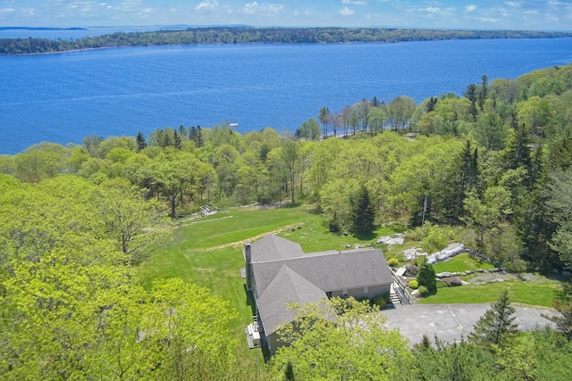 153 Back Shore Rd, Bristol, ME 04564 - view of subject property featuring a nearby body of water and a heavily wooded area