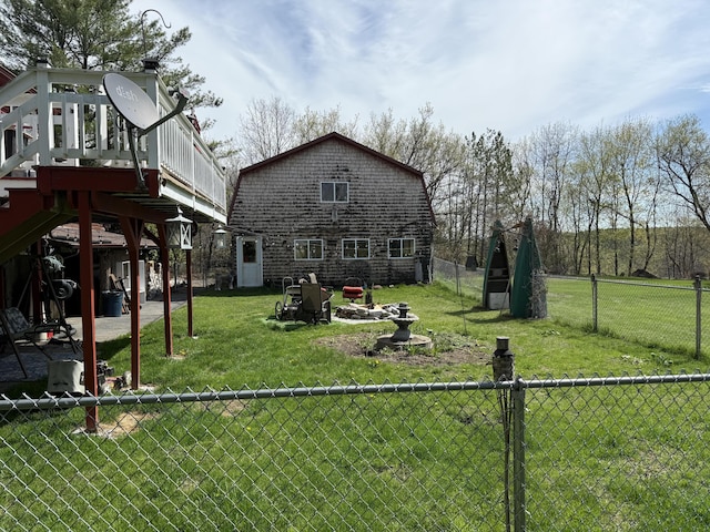 1 Angies Dr, Waterville, ME 04901 - rear view of house featuring a yard and a fenced backyard
