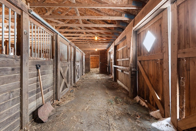 view of horse barn