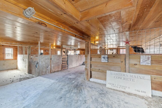 view of horse barn