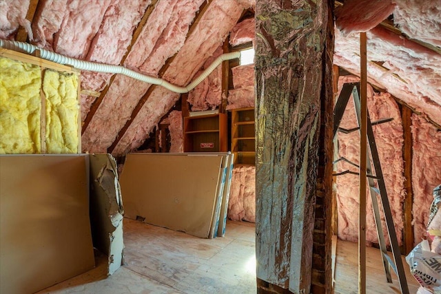 332 Back River Rd, Boothbay, ME 04537 - view of unfinished attic
