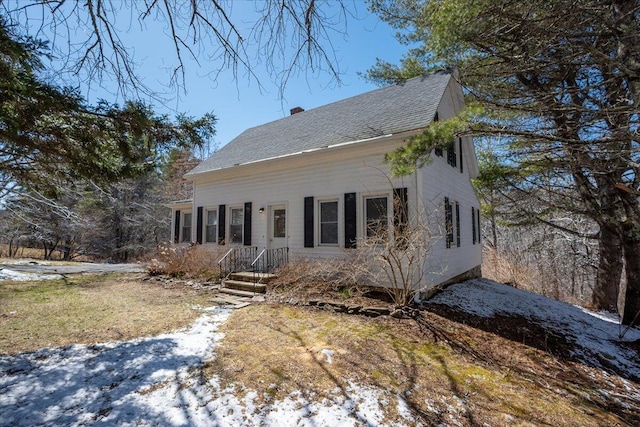 332 Back River Rd, Boothbay, ME 04537 - view of front of house featuring roof with shingles