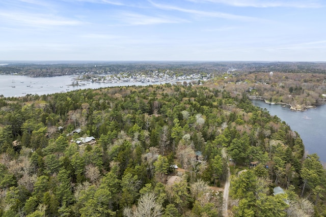 14 Crooked Pine Rd, Boothbay Harbor, ME 04538 - view of property location with a forest and a nearby body of water