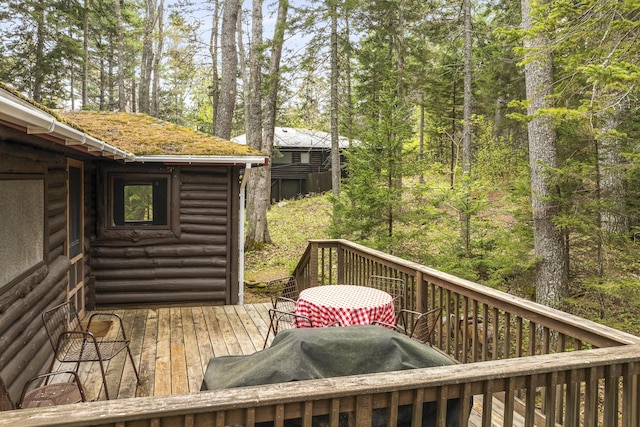 14 Crooked Pine Rd, Boothbay Harbor, ME 04538 - view of wooden terrace