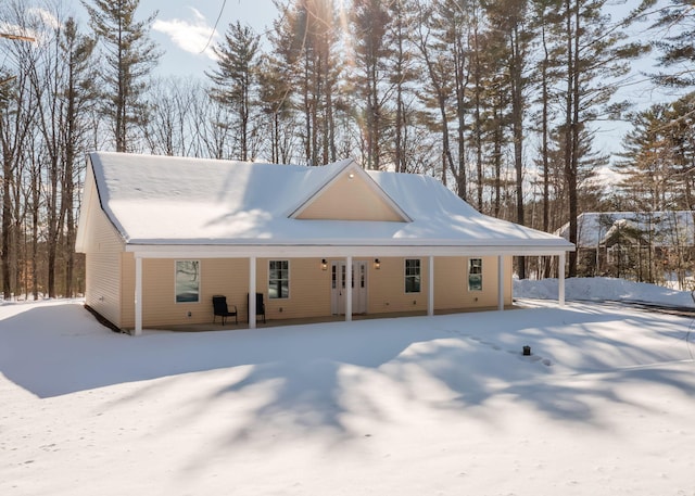 view of front of house with french doors