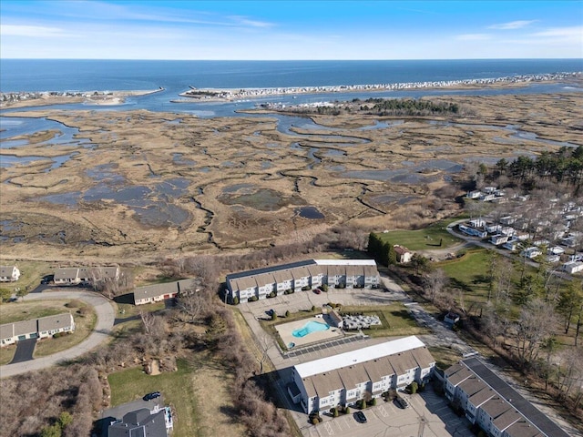 1801 Post Rd Unit 128, Wells, ME 04090 - drone / aerial view with a water view