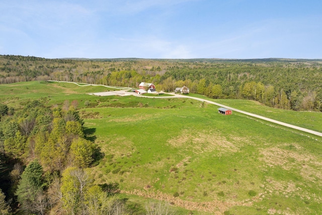 49 Megquier Rd, Gray, ME 04039 - aerial view of property and surrounding area with rural landscape and a heavily wooded area