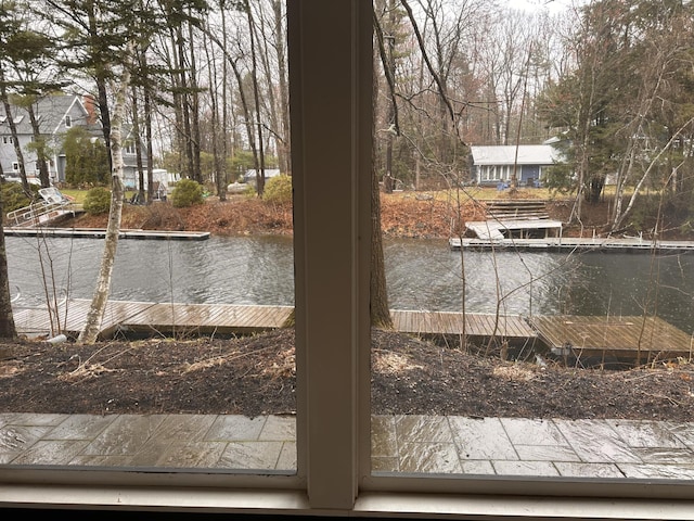 7 Birch Dr, Raymond, ME 04071 - view of yard featuring a dock and a water view