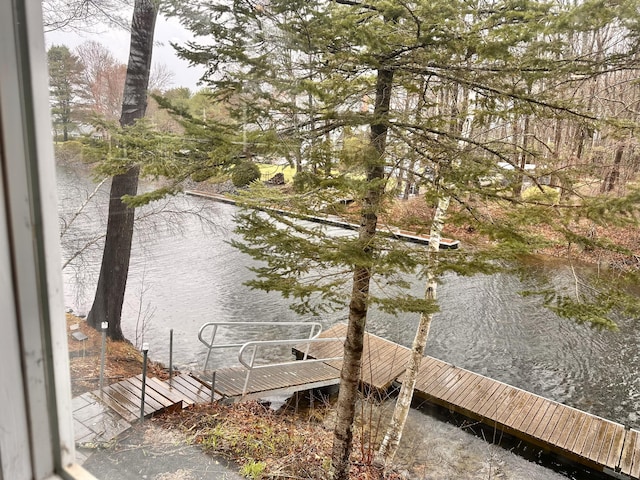 7 Birch Dr, Raymond, ME 04071 - view of dock featuring a water view