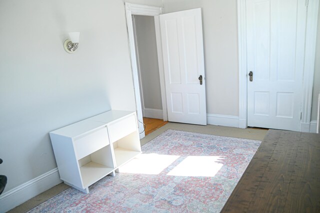 bedroom with baseboards