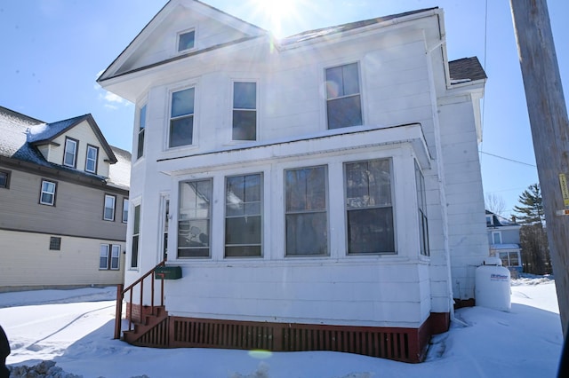 view of front of home featuring entry steps