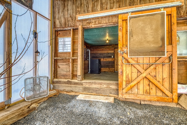 view of horse barn