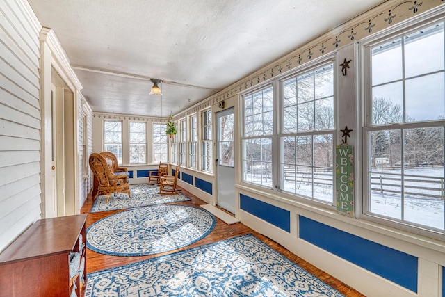 view of sunroom