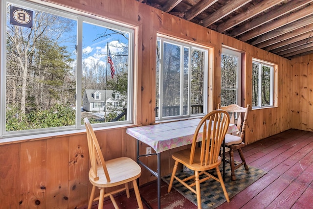 view of sunroom / solarium