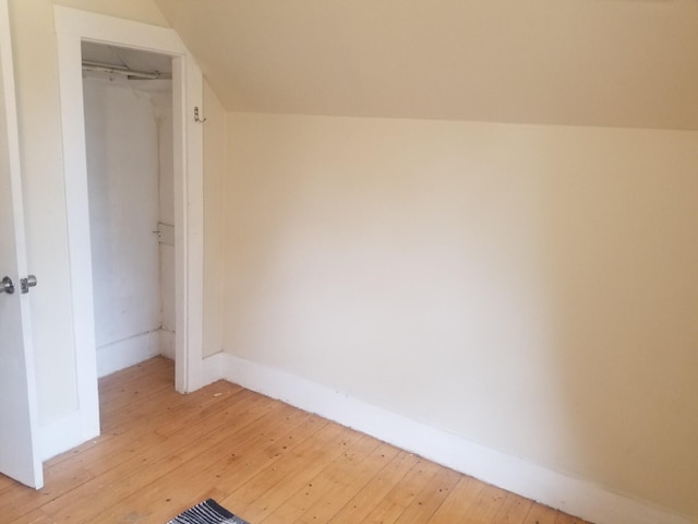 46 Collins St, Caribou, ME 04736 - additional living space with light wood-type flooring and baseboards