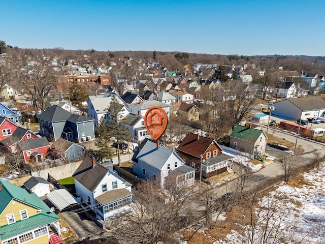 drone / aerial view featuring a residential view