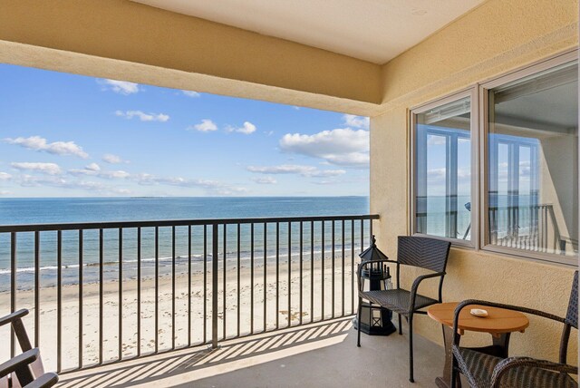 191 E Grand Ave Unit 606, Old Orchard Beach, ME 04064 - balcony with view of water and beach
