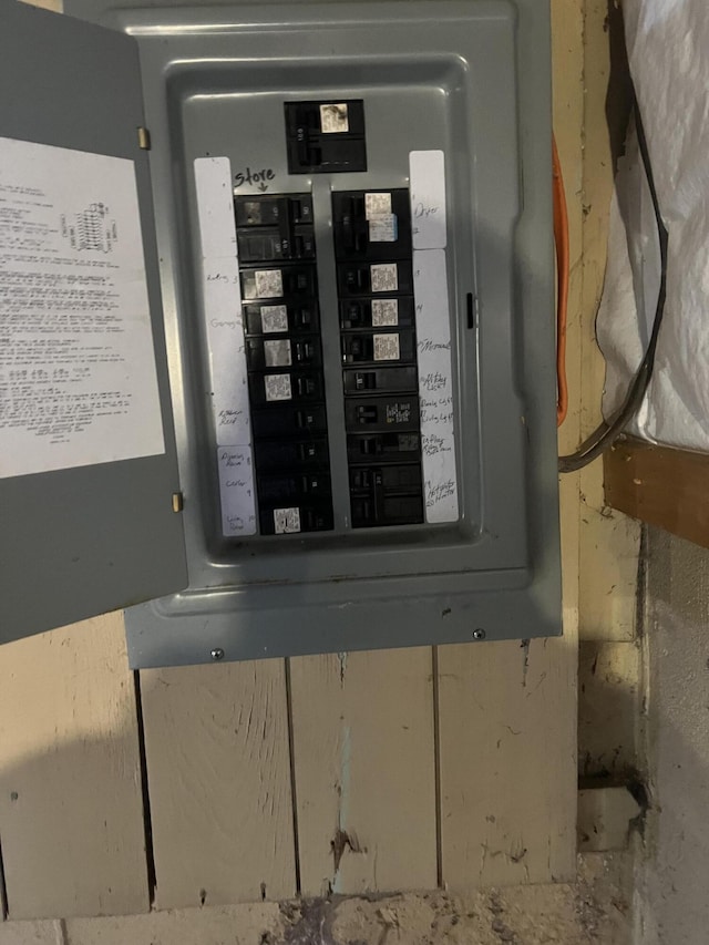 utility room featuring electric panel