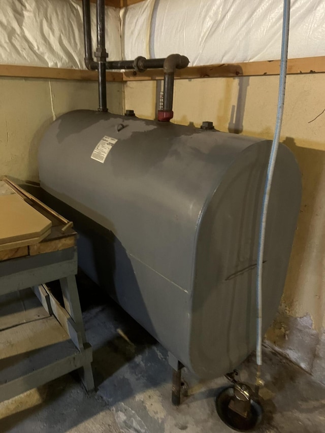 utility room featuring heating fuel