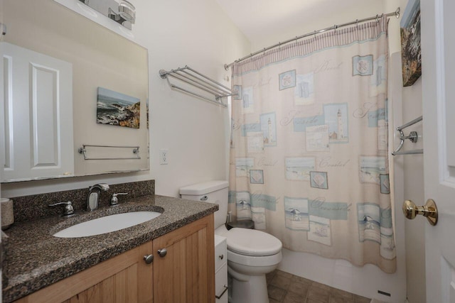 454 Post Rd Unit 128, Wells, ME 04090 - full bathroom with toilet, vanity, and a shower with curtain
