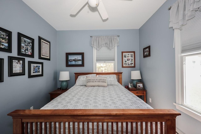 454 Post Rd Unit 128, Wells, ME 04090 - bedroom featuring ceiling fan