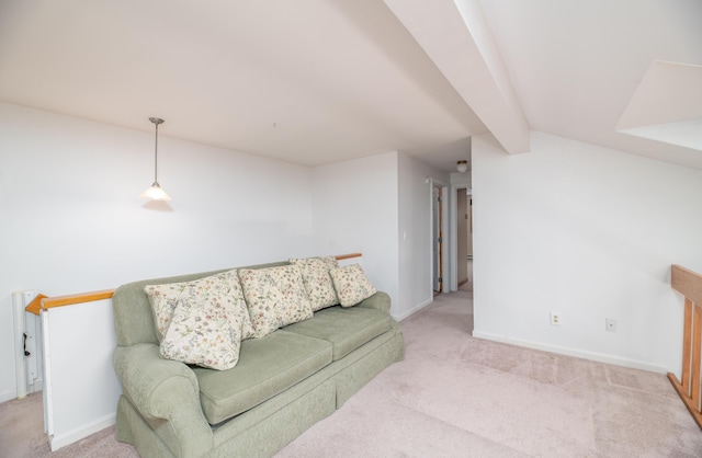 34 Parkwood Dr Unit 203, Augusta, ME 04330 - living area with light carpet and baseboards