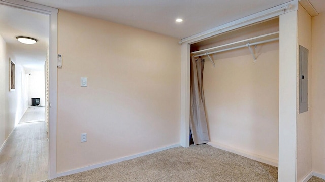 closet featuring electric panel