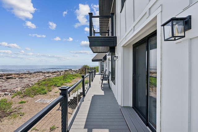 107 Marshall Point Rd, Kennebunkport, ME 04046 - balcony with view of water and beach