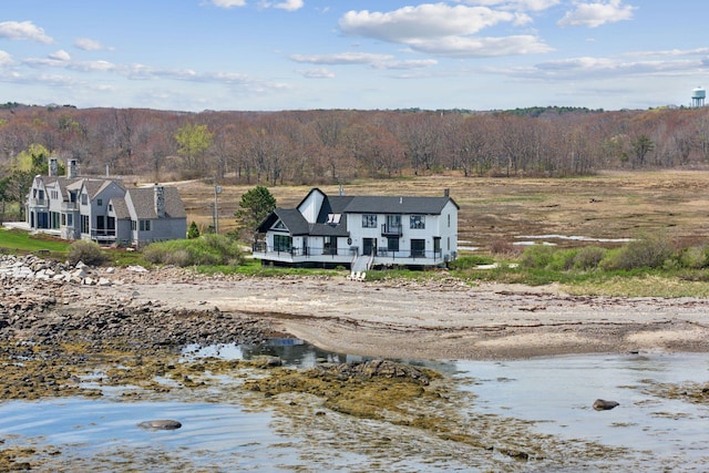 107 Marshall Point Rd, Kennebunkport, ME 04046 - view from above of property featuring a heavily wooded area