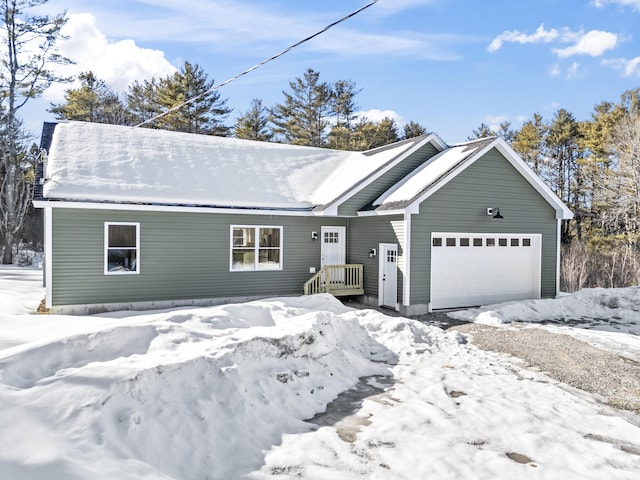 ranch-style house with an attached garage