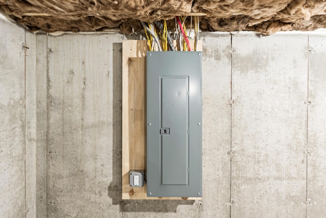 utility room featuring electric panel