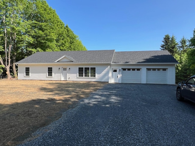 128 Main Street Hl, Dexter, ME 04930 - single story home featuring a garage, driveway, and roof with shingles