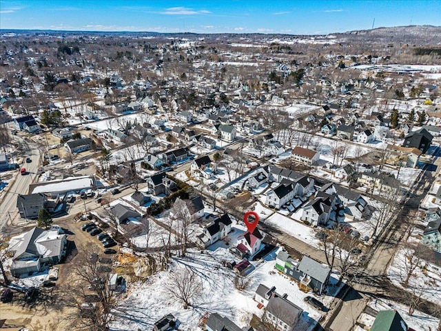 aerial view featuring a residential view