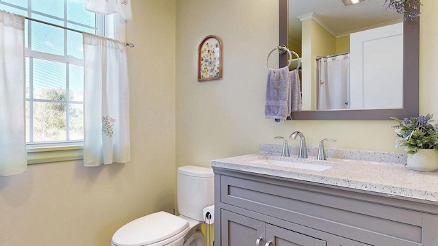 7 Dogleg Dr, Windham, ME 04062 - full bath with toilet, crown molding, and vanity