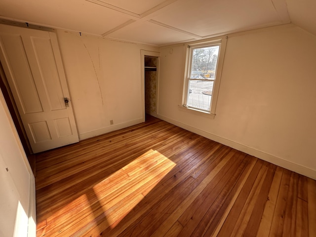 35 Bath Rd, Brunswick, ME 04011 - unfurnished bedroom featuring baseboards, hardwood / wood-style flooring, and a closet