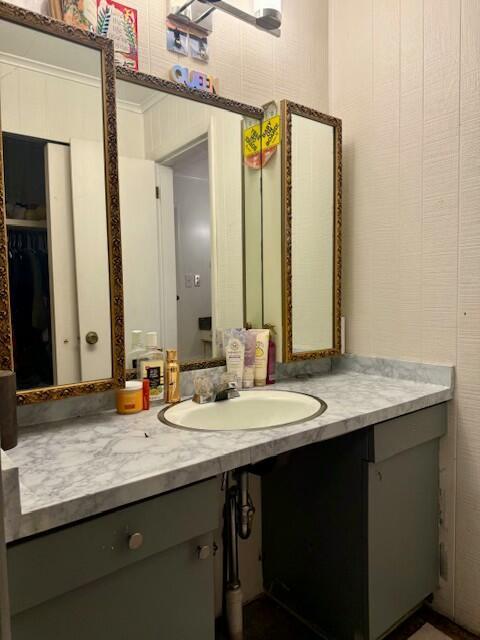 131 Clover St, Madawaska, ME 04756 - bathroom featuring vanity