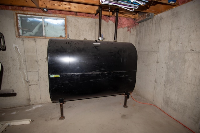 633 Main St, Madawaska, ME 04756 - unfinished basement featuring heating fuel