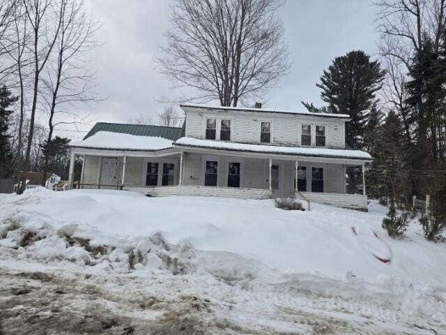 view of front of home featuring a porch