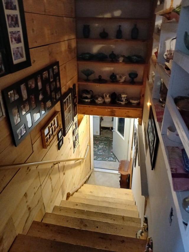 wine cellar with wood walls