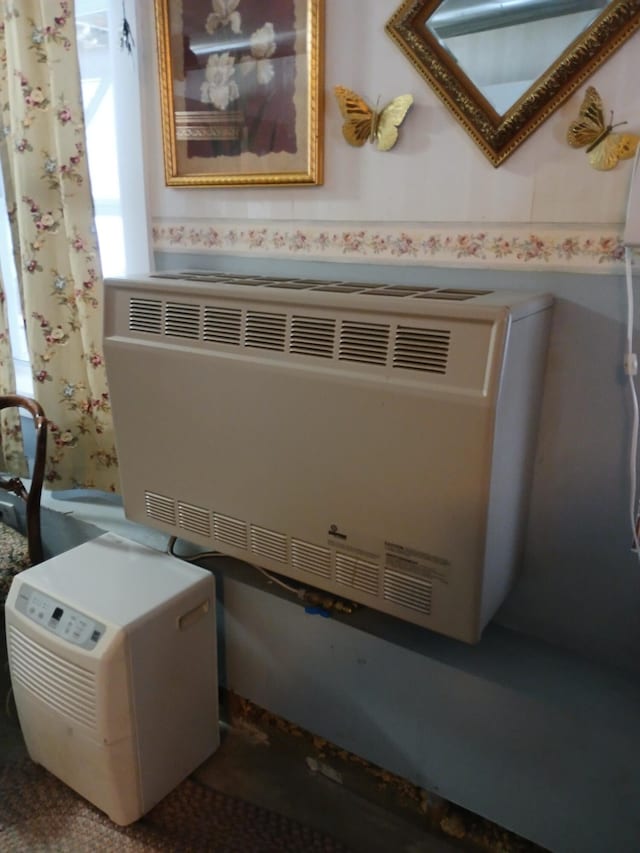 room details with heating unit