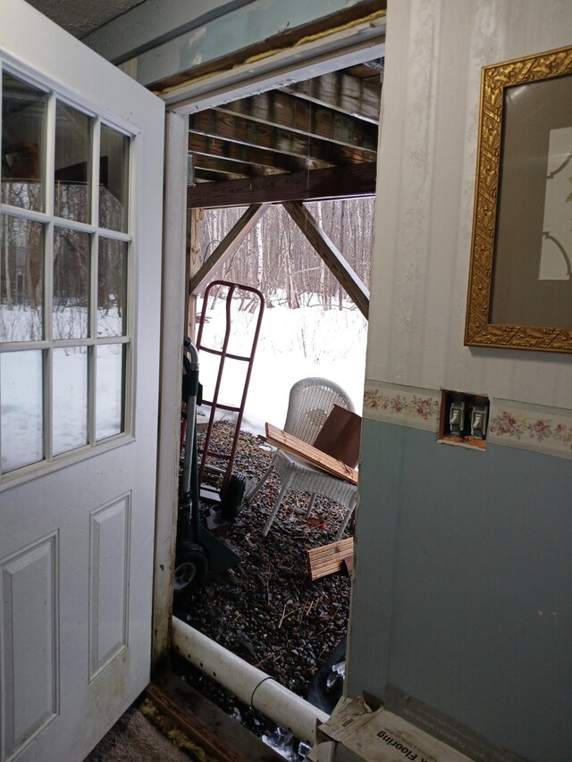 doorway featuring a wealth of natural light