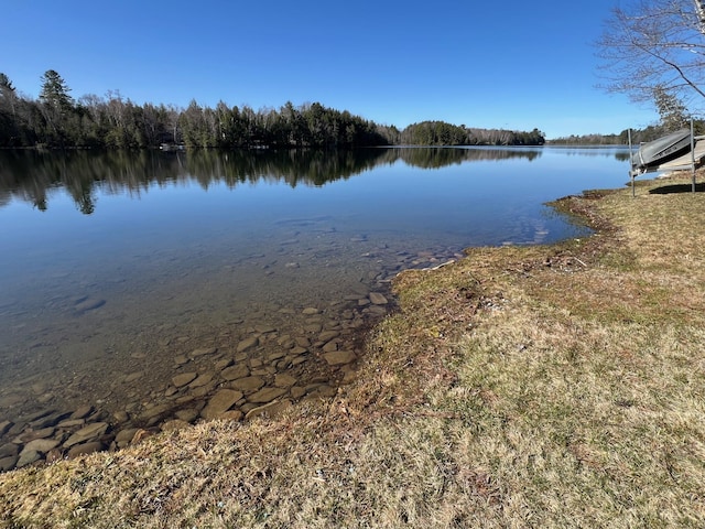 35 Swan Ln, Dexter, ME 04930 - property view of water with a wooded view