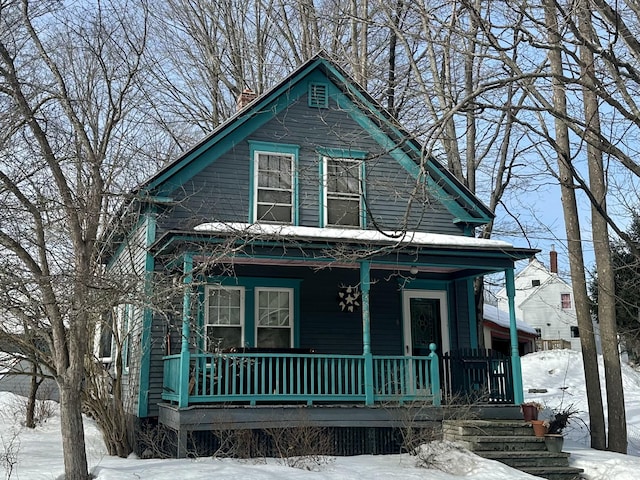 view of front facade with a porch