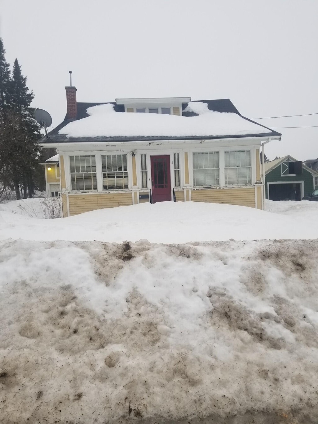 bungalow with a chimney