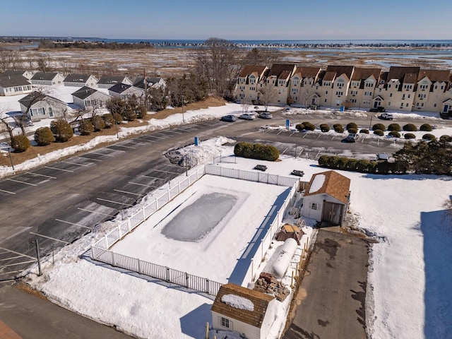 birds eye view of property featuring a residential view