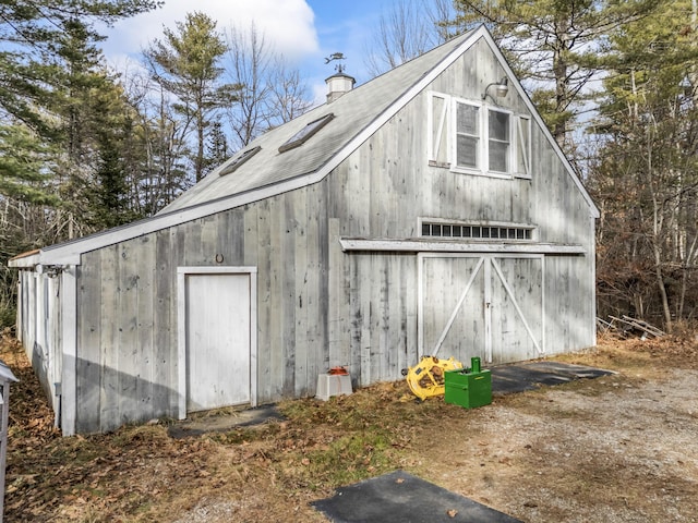 view of barn