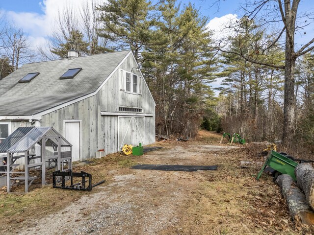 view of barn