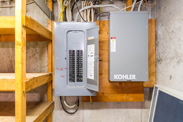 utility room featuring electric panel