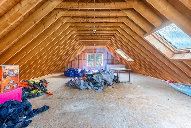 view of attic