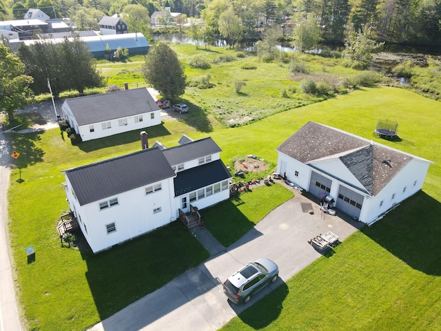 26 Purple Heart Hwy, Brooks, ME 04921 - view from above of property with a nearby body of water